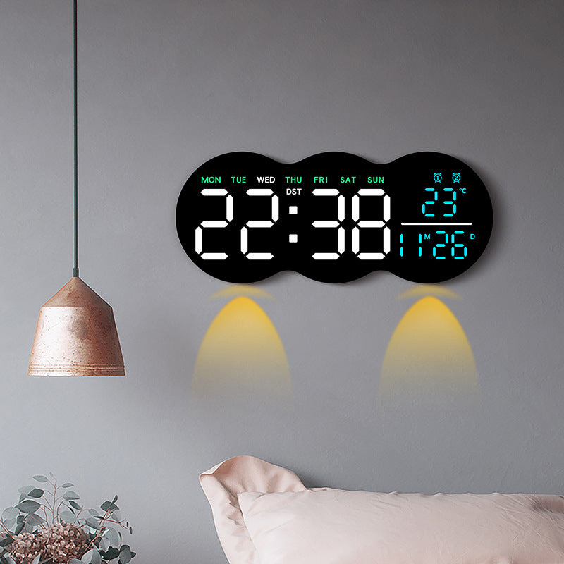 Digitale Wekker Multifunctioneel Modern Design Met Groot Display 2