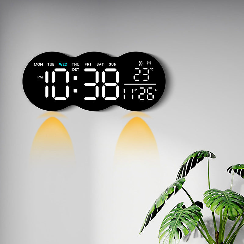Digitale Wekker Multifunctioneel Modern Design Met Groot Display 4