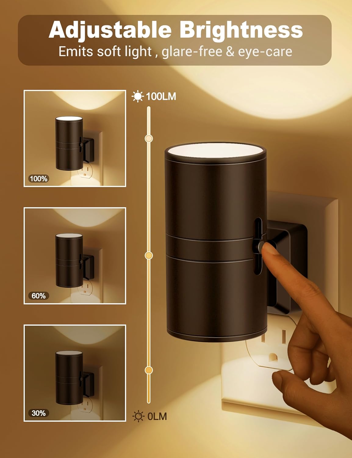 Dimbaar LED Nachtlampje voor Slaapkamers en Gangen 1