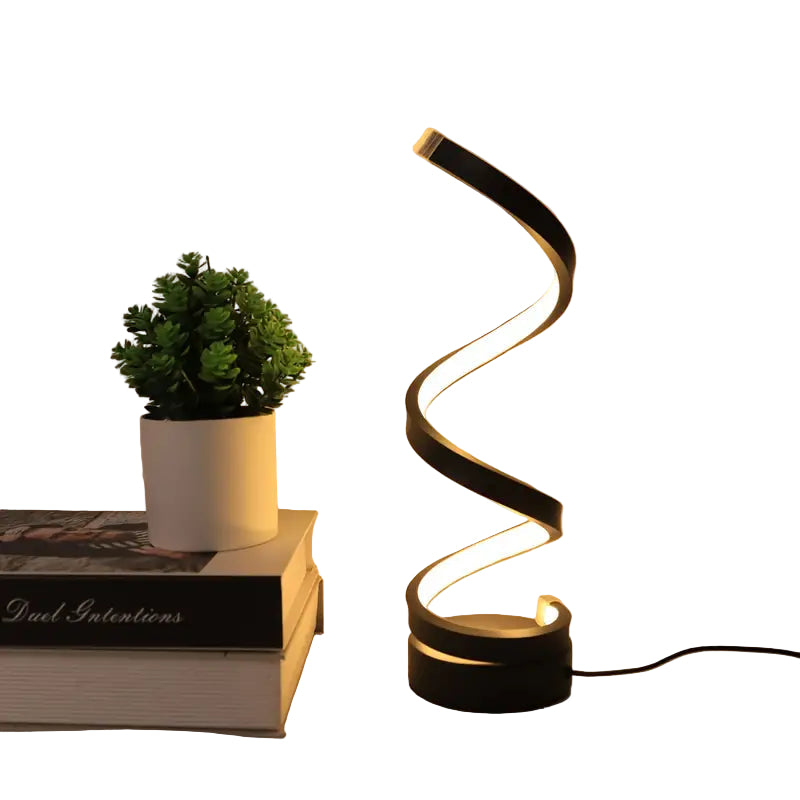 Dimbare LED Tafellamp Spiral Design voor Modern Interieur 0