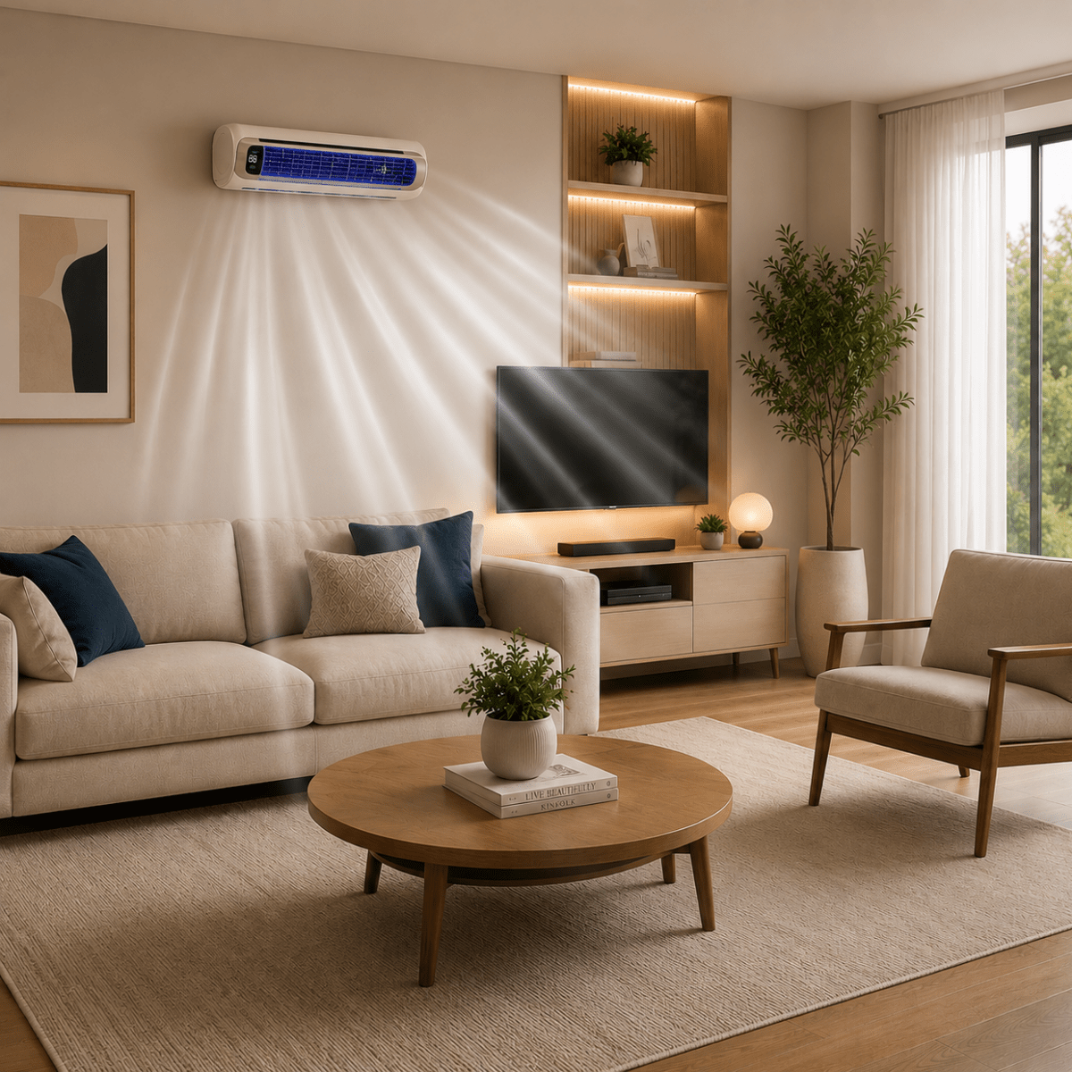 Draadloze Airconditioner Roterende Luchtcirculatie Compact 2