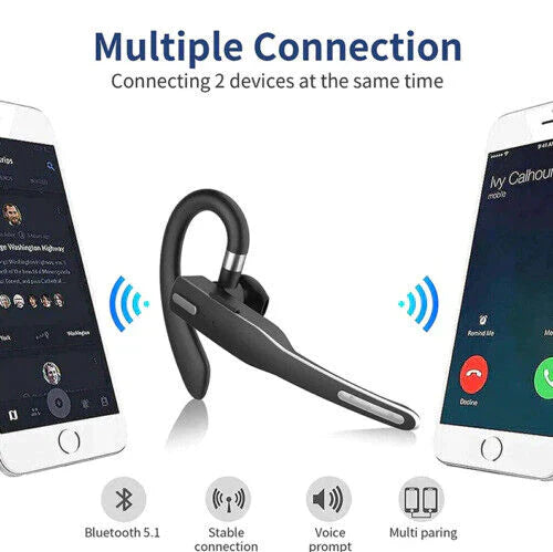 Draadloze Bluetooth 5.1 Headset met Dubbele Microfoon 5