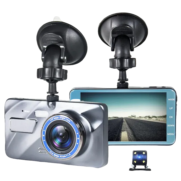 Draadloze Dashcam Voor en Achter met Nachtzicht