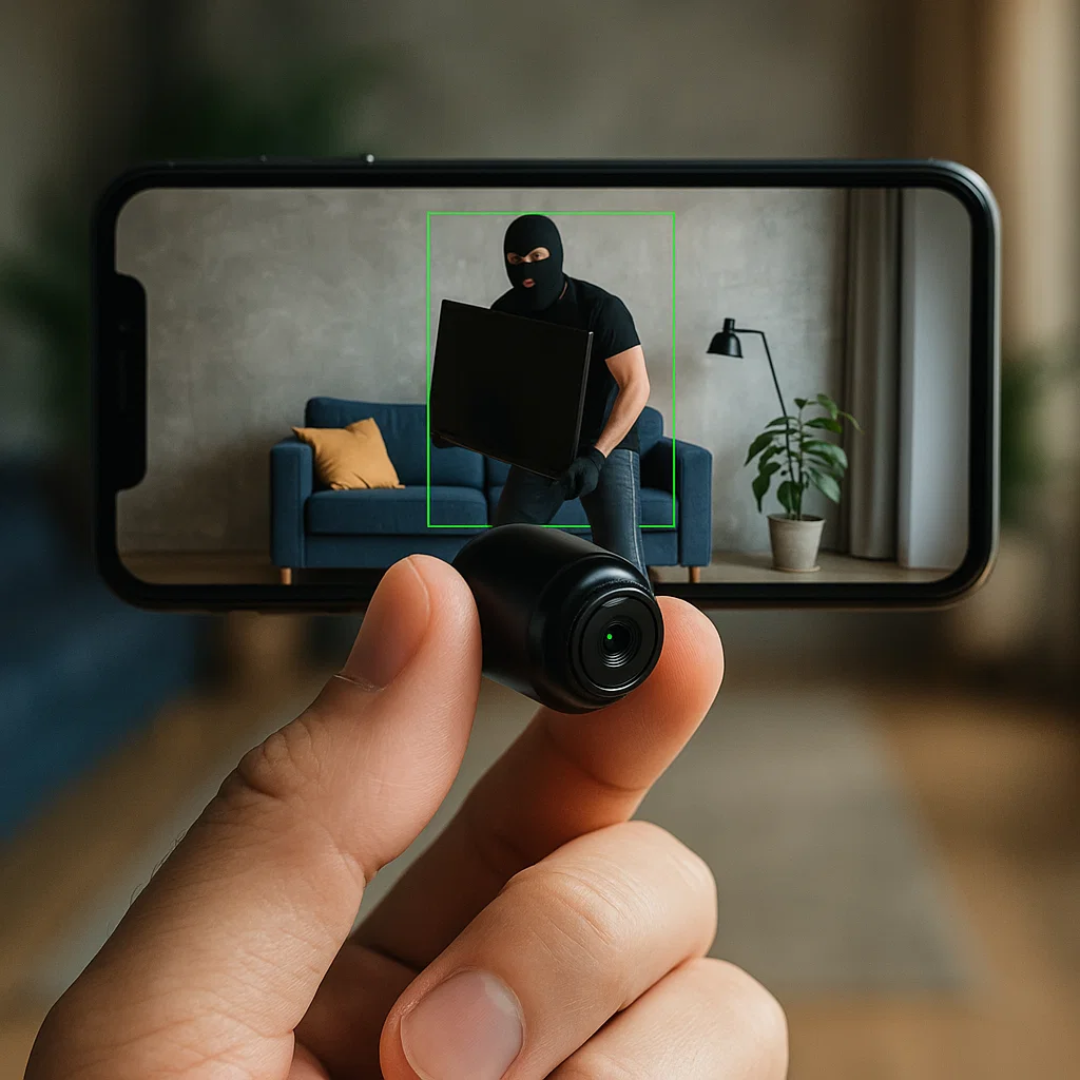 Draadloze Mini Camera met Nachtzicht en Bewegingsdetectie 0