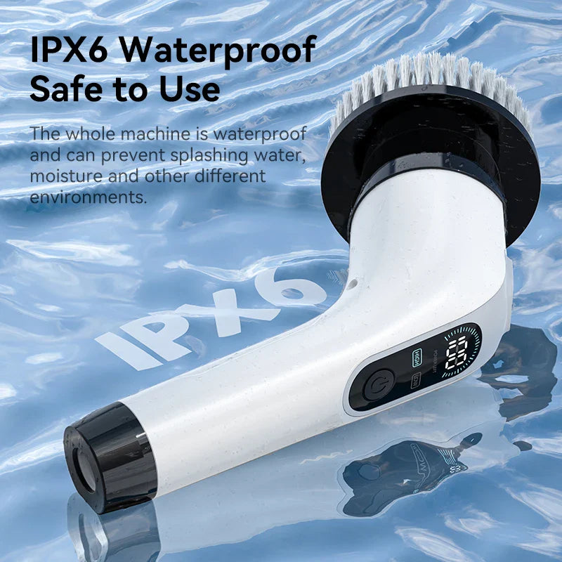 Draadloze Reinigingsborstel Multifunctioneel Met 7 Opzetstukken 4