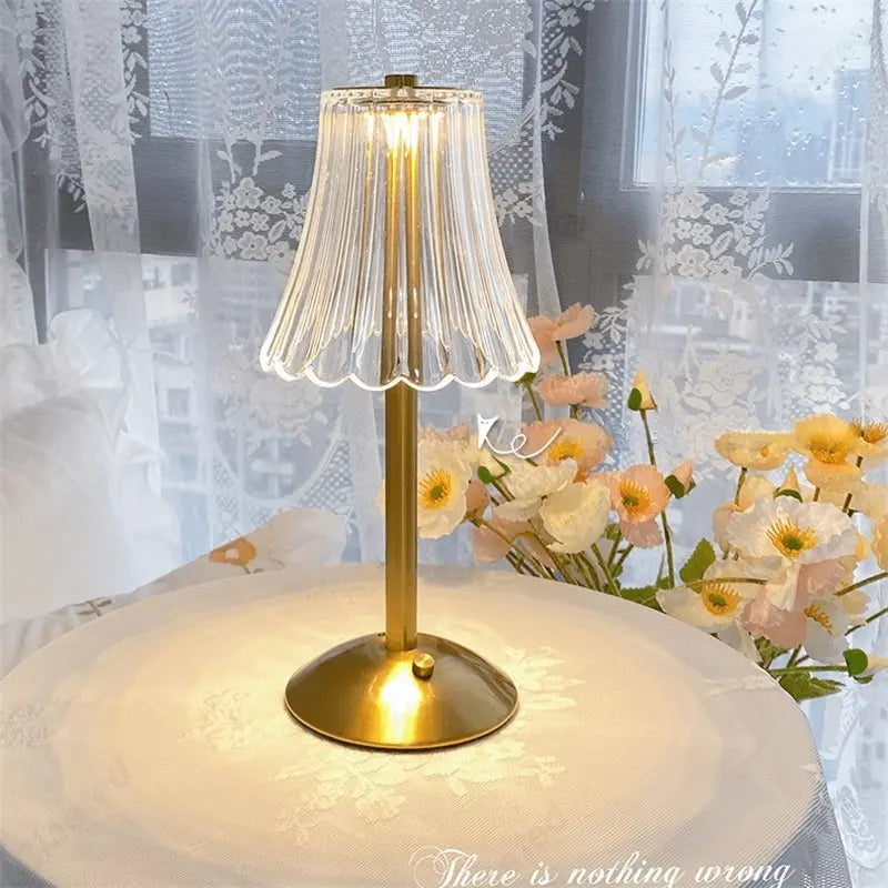 Draadloze Tafellamp Modern met Kristaldecor 0
