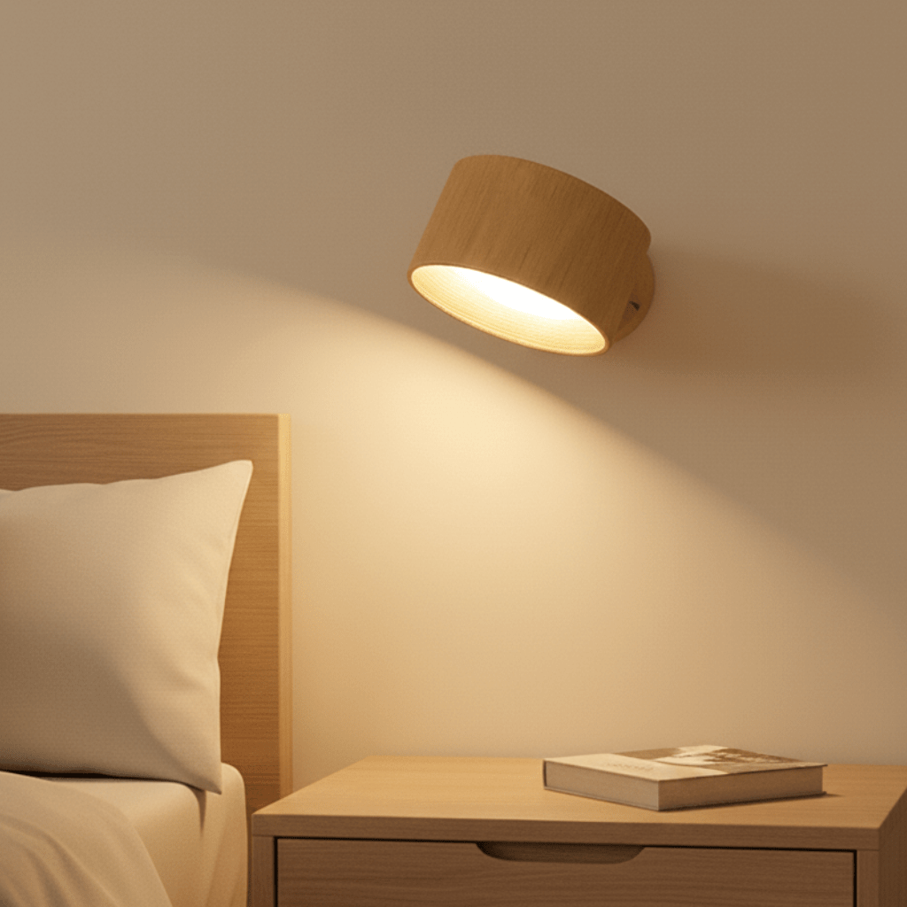 Draadloze Wandlamp Scandinavisch Design Met Afstandsbediening Voor Binnengebruik 0
