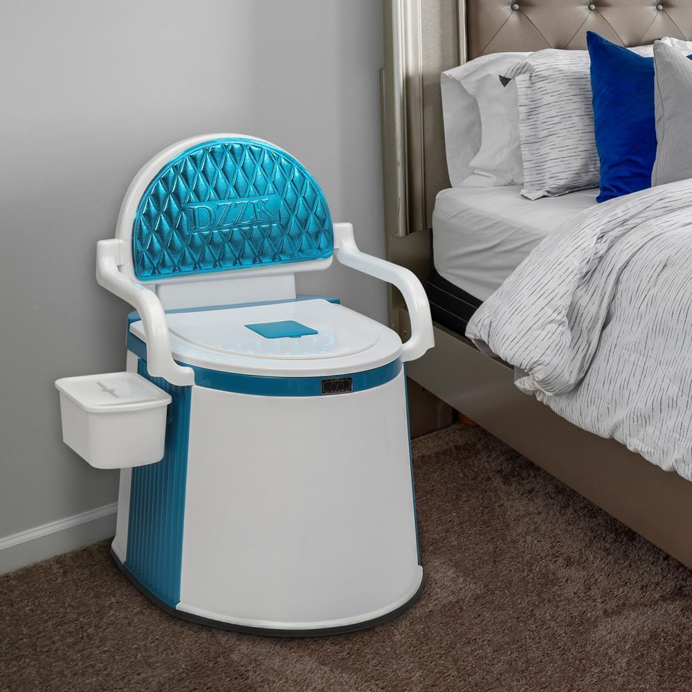 Draagbaar Toilet voor Volwassenen en Senioren - 5 Gallon Commode met Handgrepen 3
