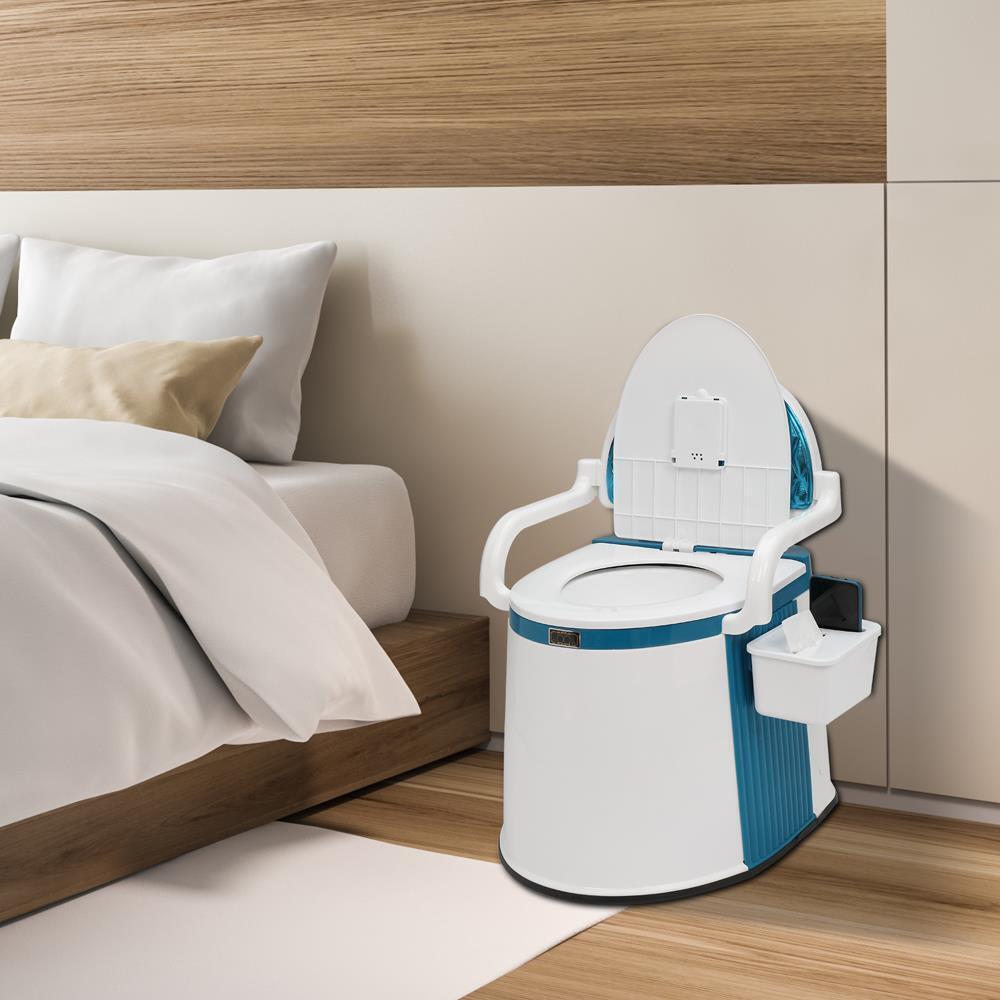 Draagbaar Toilet voor Volwassenen en Senioren - 5 Gallon Commode met Handgrepen 4