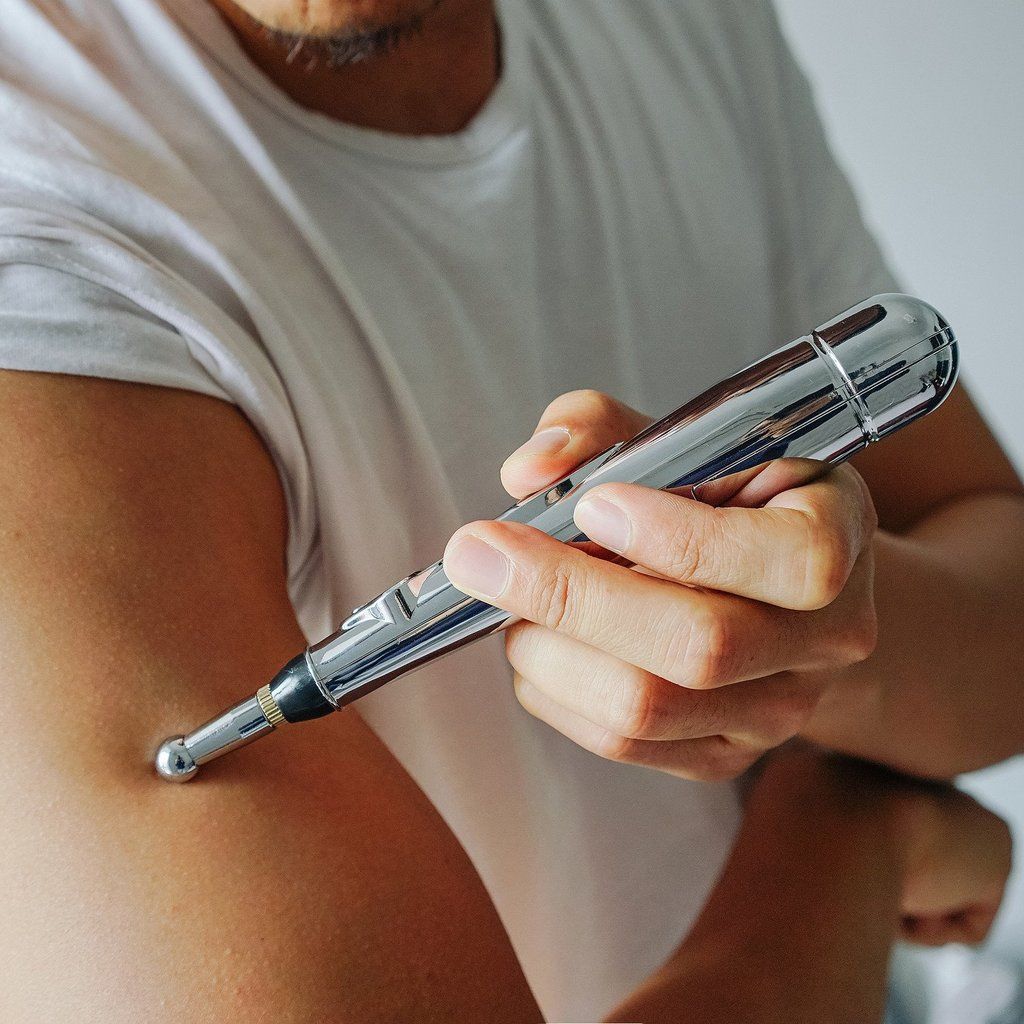 Draagbare Acupunctuur Massage Pen voor Spierverlichting 3