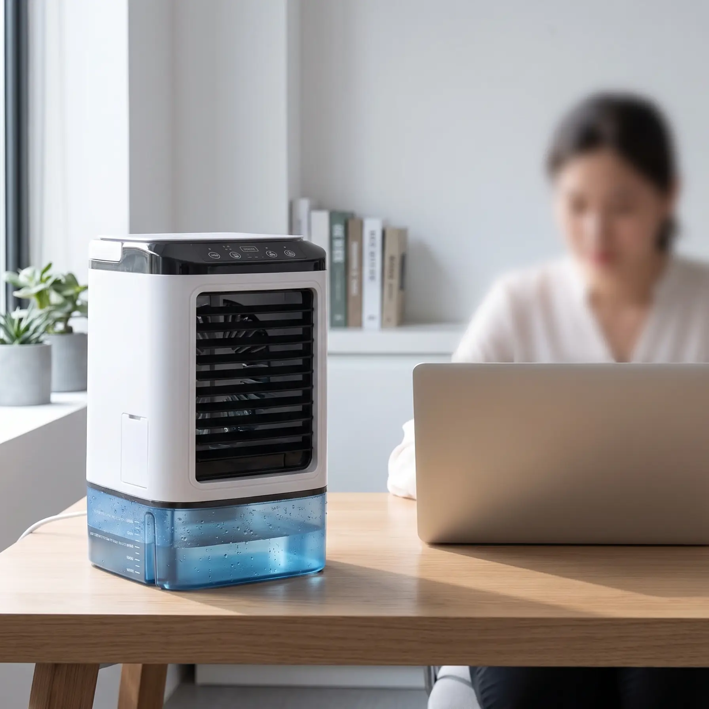 Draagbare Airconditioner Ultrasone Koeling 3 Snelheden 4