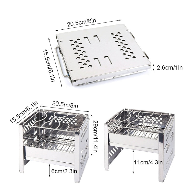 Draagbare BBQ Grill Voor Buiten Met Robuust Ontwerp 1
