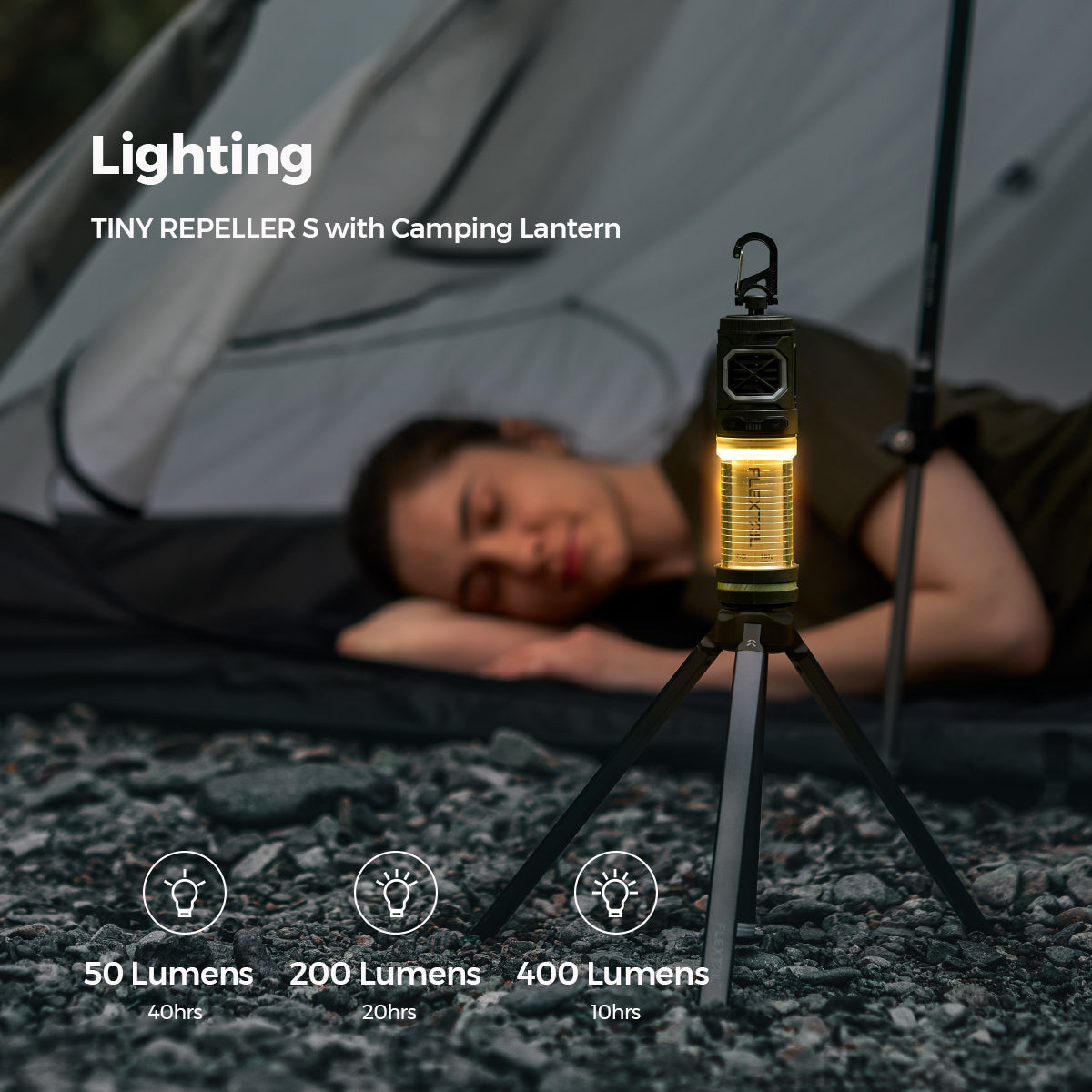 Draagbare Buitenlamp met Muggenspray Functie 5