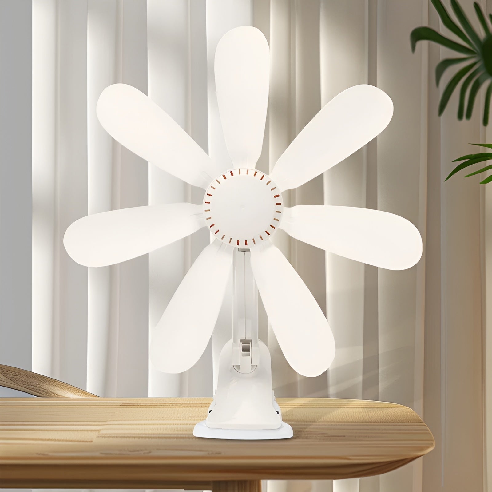 Draagbare Clip-On Ventilator voor Bureau en Nachtkastje 1