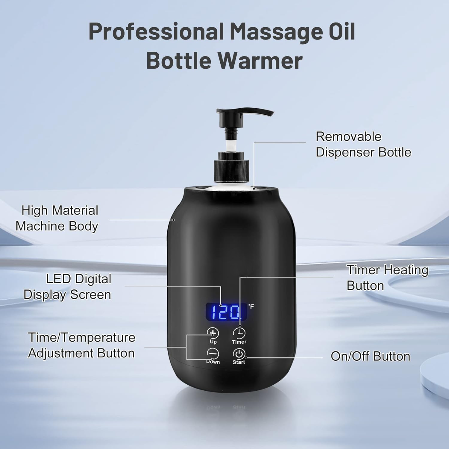 Draagbare Elektrische Lotion Verwarmer voor Massage 0