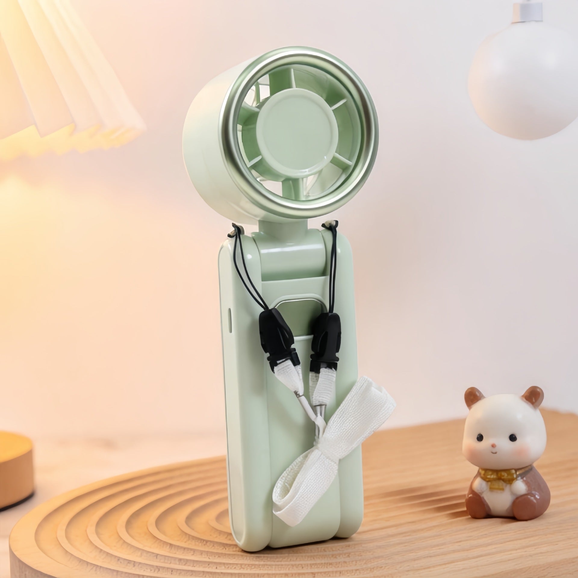 Draagbare Handventilator voor Dames met Ergonomisch Ontwerp 0