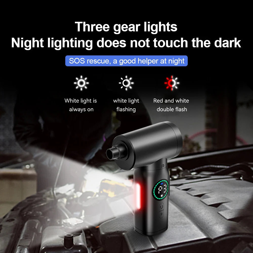 Draagbare Luchtzuiger en Blazer met LED-verlichting 2-in-1 Ontwerp 4