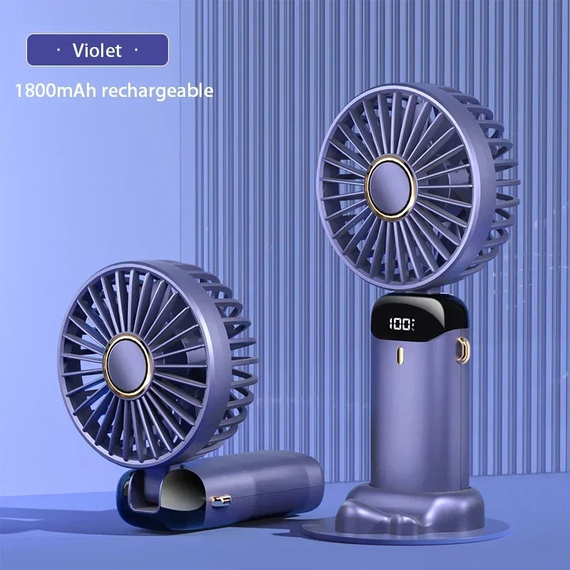 Draagbare Mini Ventilator Nekband Met 5 Snelheden USB Oplaadbaar 10