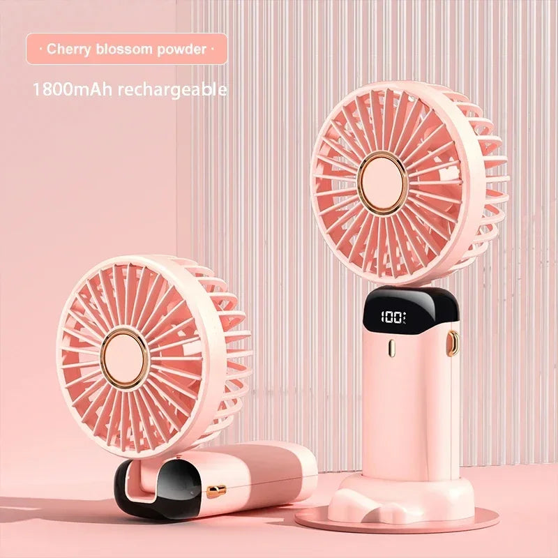 Draagbare Mini Ventilator Nekband Met 5 Snelheden USB Oplaadbaar 6