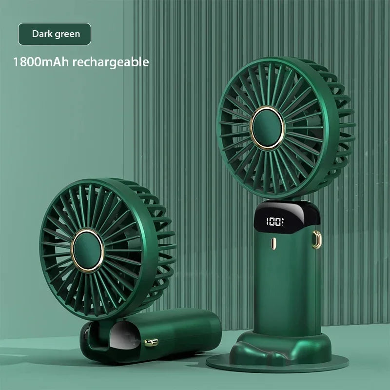 Draagbare Mini Ventilator Nekband Met 5 Snelheden USB Oplaadbaar 7