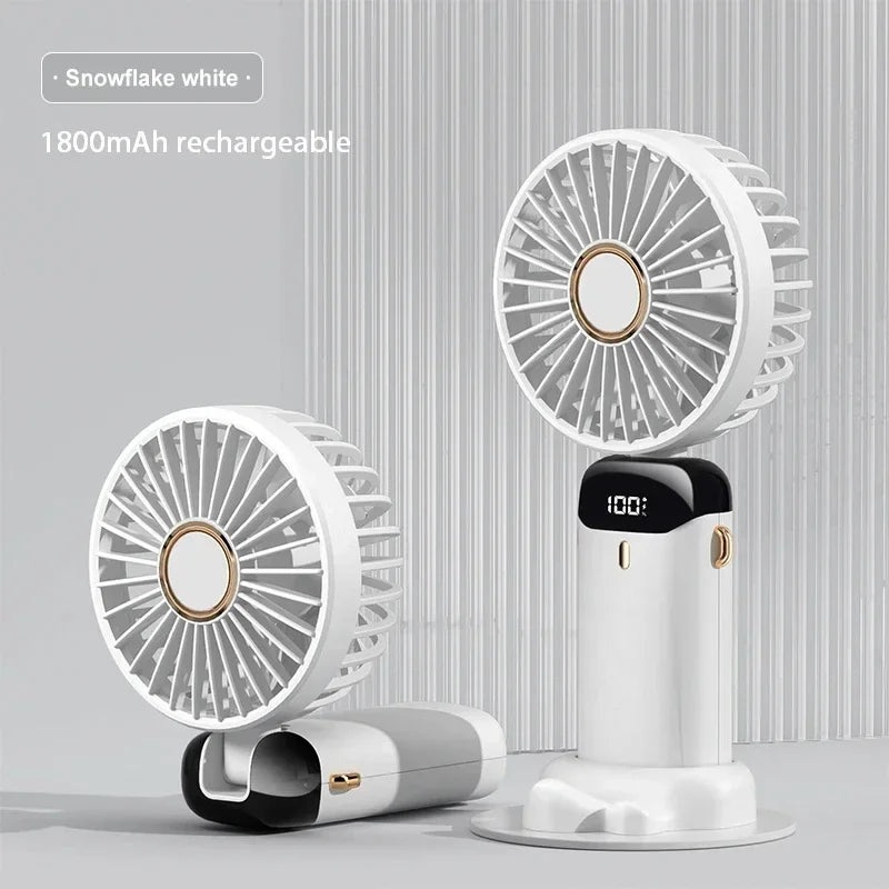Draagbare Mini Ventilator Nekband Met 5 Snelheden USB Oplaadbaar 8
