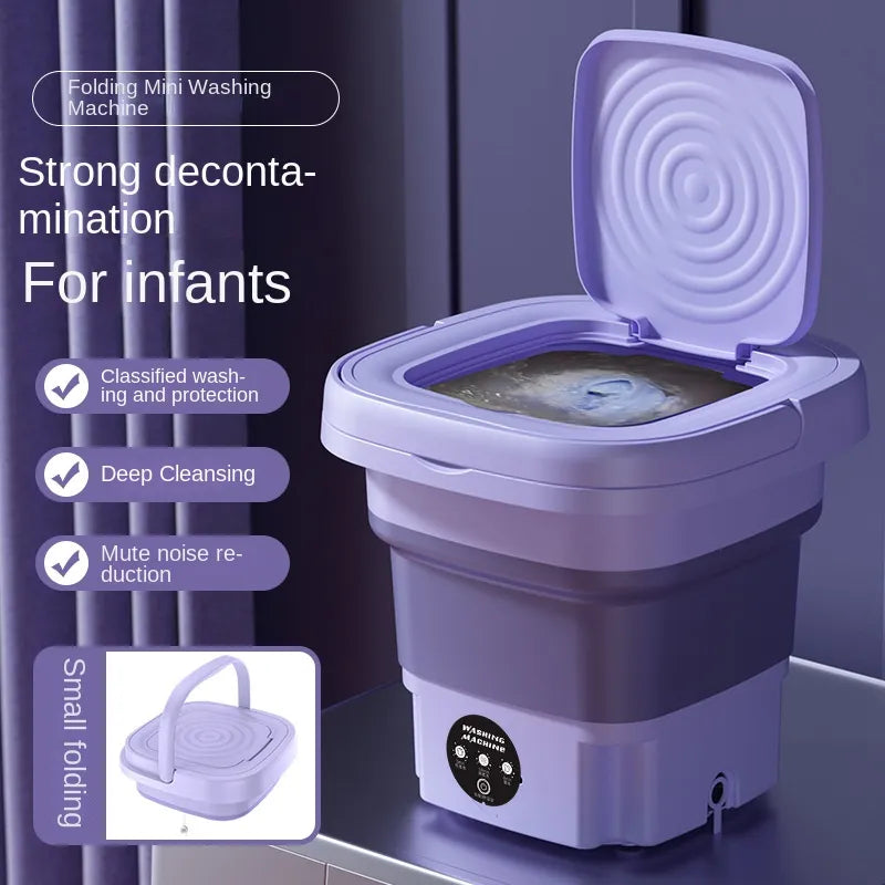 Draagbare Mini Wasmachine Opvouwbaar 8L 2