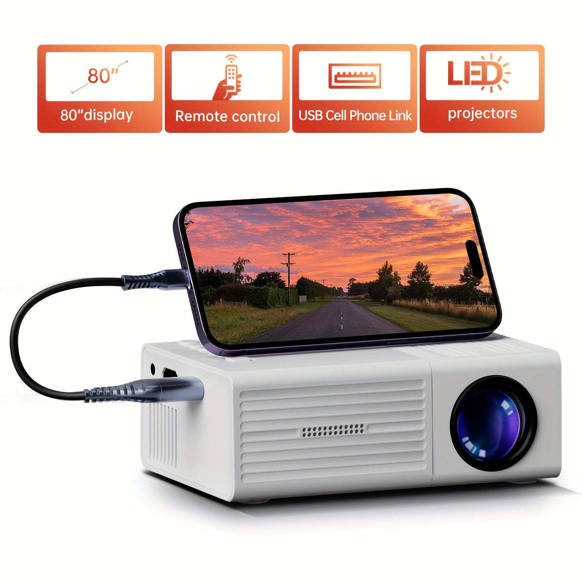 Draagbare Miniprojector voor Thuis en Buiten 1