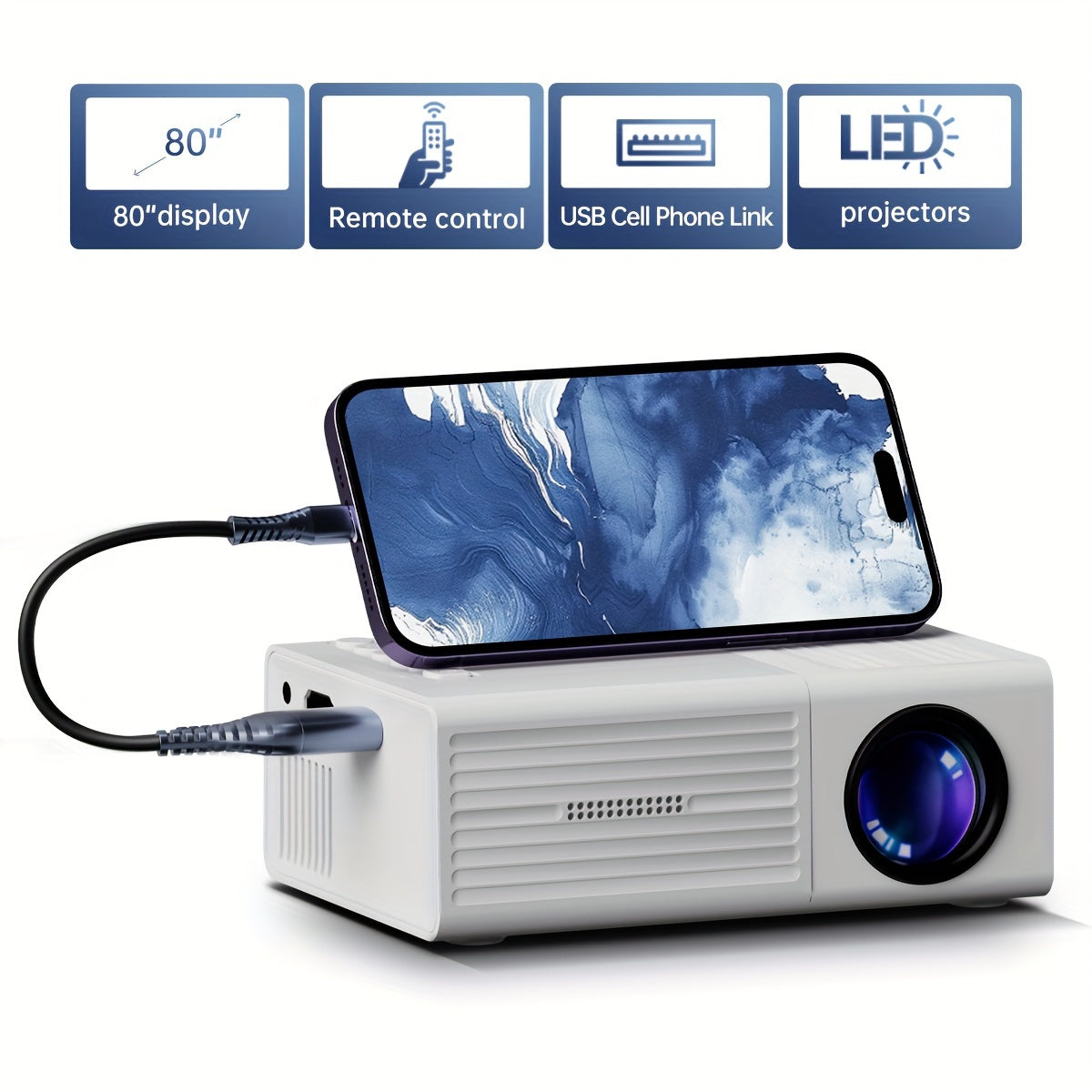 Draagbare Miniprojector voor Thuis en Buiten 3