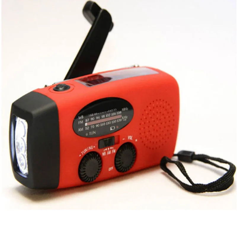 Draagbare Multifunctionele Noodradio met LED Zaklamp en Powerbank 1