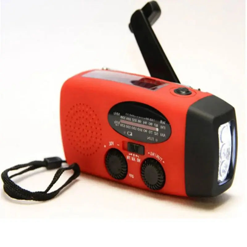 Draagbare Multifunctionele Noodradio met LED Zaklamp en Powerbank 4