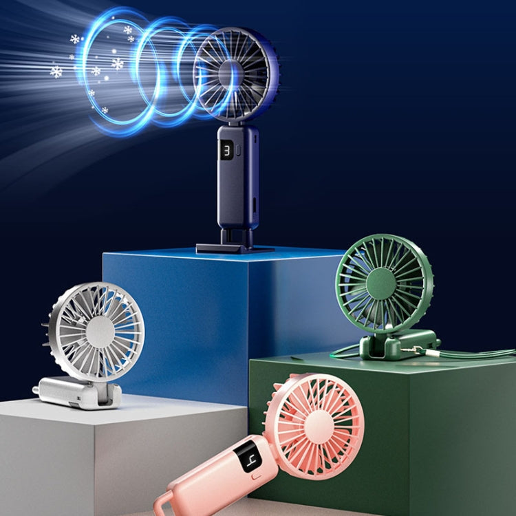 Draagbare Nekventilator met Digitale Display en Oplaadfunctie 1