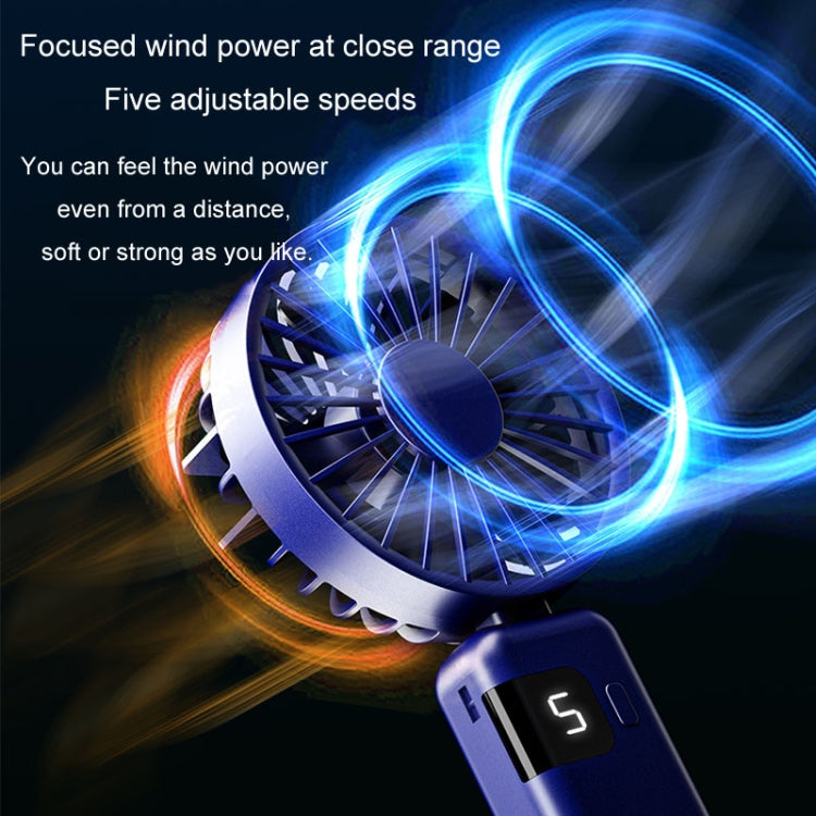 Draagbare Nekventilator met Digitale Display en Oplaadfunctie 4