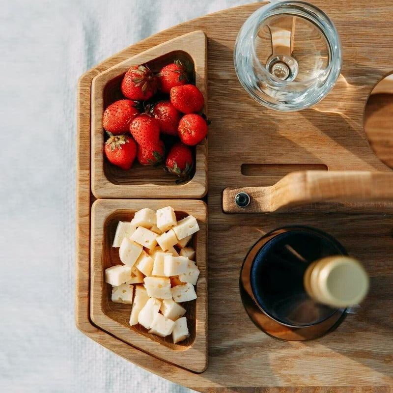 Draagbare Picknick Wijn Tafel Voor Buiten 7