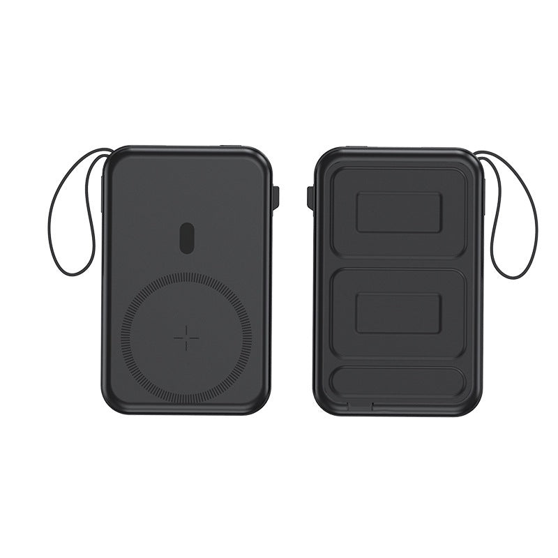 Draagbare Powerbank Draadloos met Oplaadpad 0