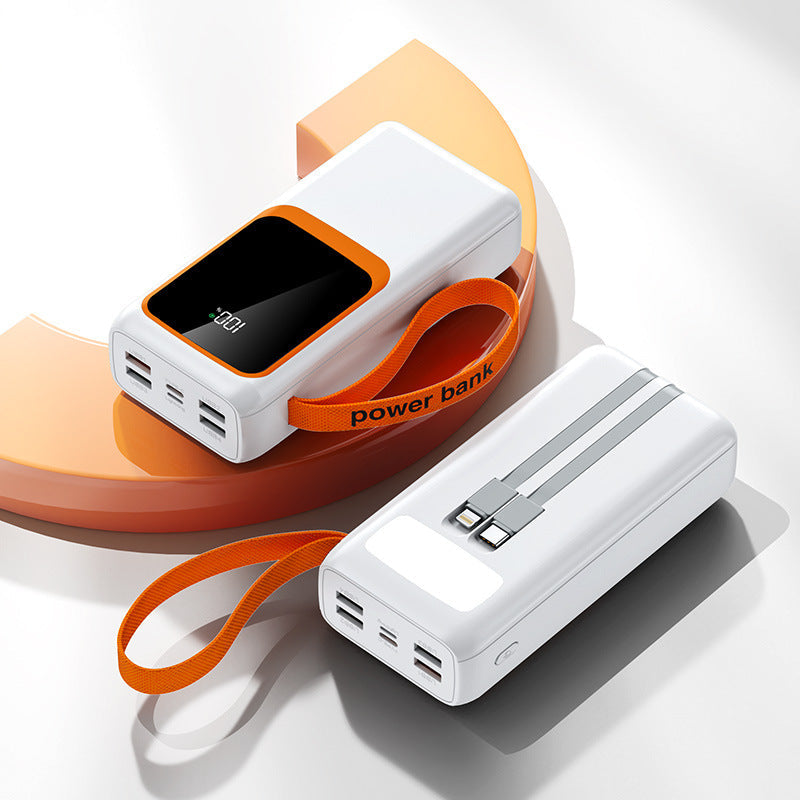 Draagbare Powerbank Met Digitaal Display En Meerdere USB-Aansluitingen 0