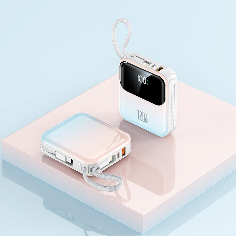 Draagbare Powerbank Met Digitaal LCD-Display En Snellaadfunctie 0