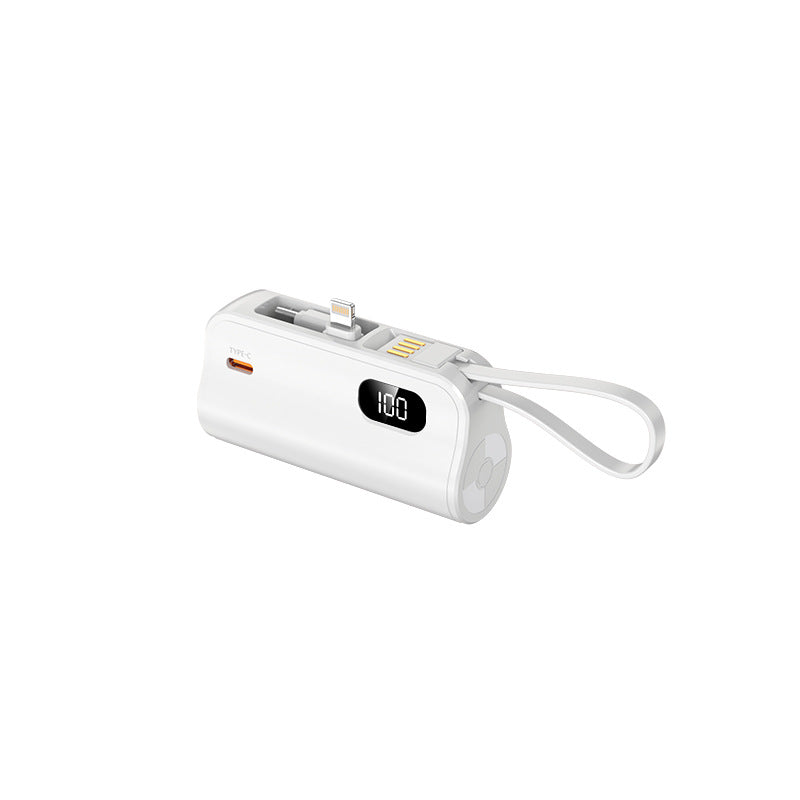 Draagbare Powerbank Met Geïntegreerde Kabels En LED-Display Voor iPhone 0