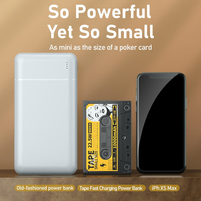 Draagbare Powerbank Retro Cassette Ontwerp 2
