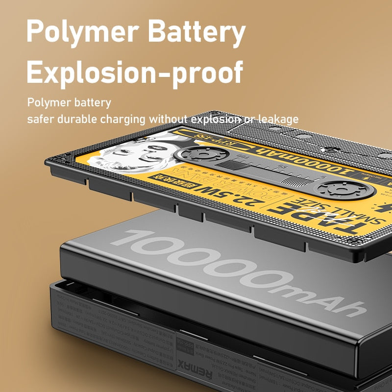 Draagbare Powerbank Retro Cassette Ontwerp 4