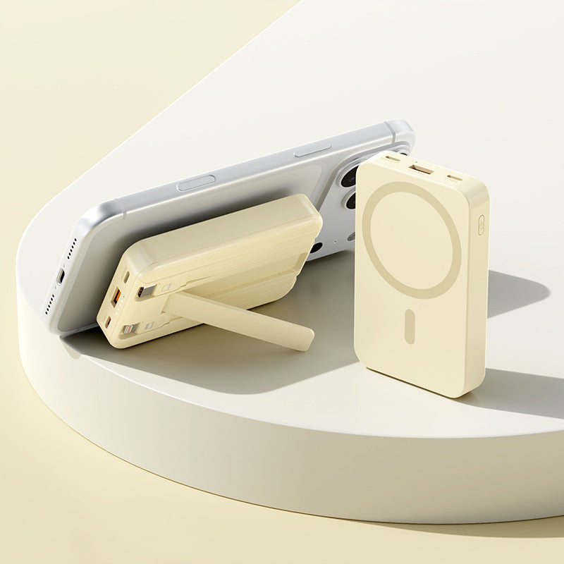 Draagbare Powerbank met Magnetische Houder en Standaard voor Dames en Heren 4