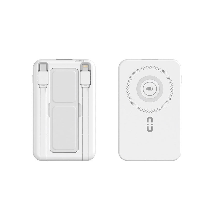 Draagbare Powerbank met Qi-Oplaadfunctie en Magnetische Aansluiting 2