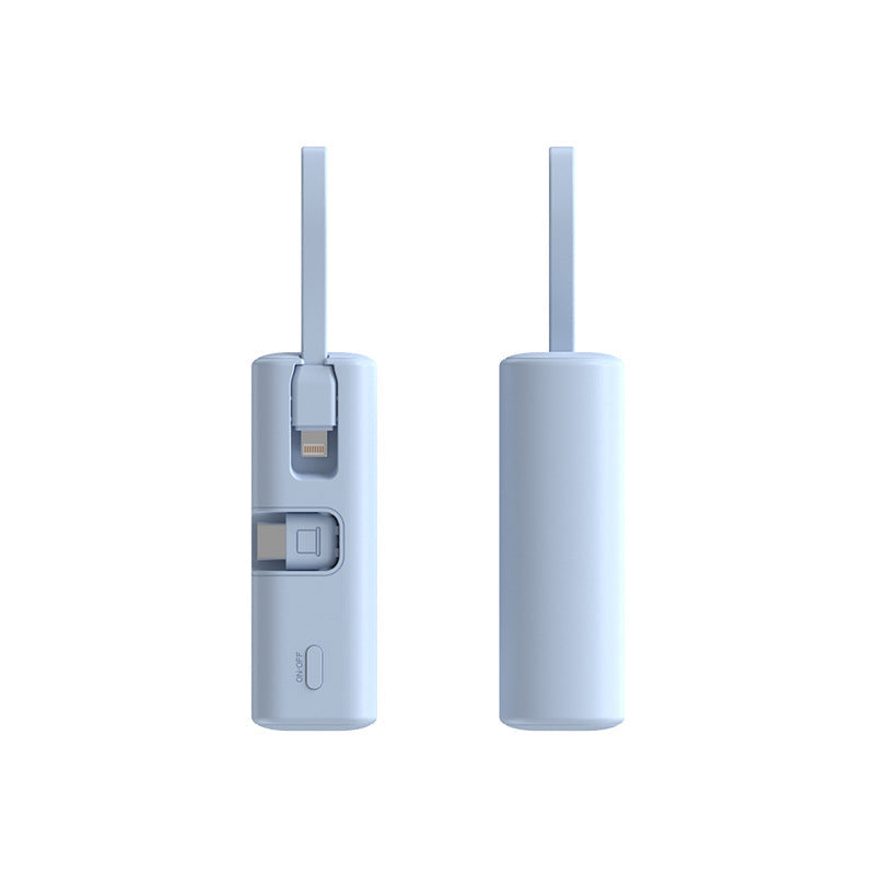 Draagbare Powerbank met Snellaadfunctie en Geïntegreerde Oplaadkabel voor Universeel Gebruik 0