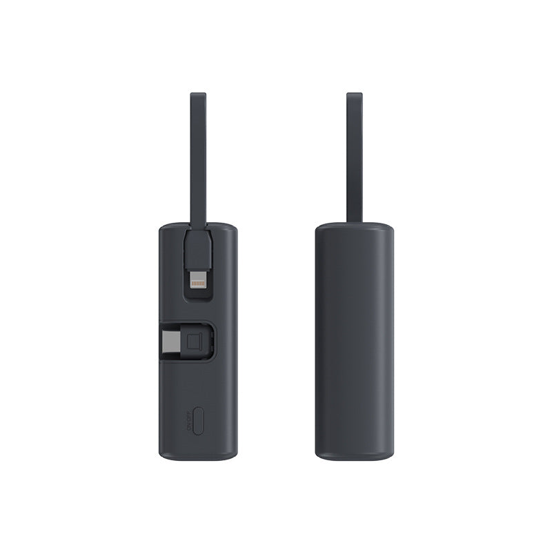 Draagbare Powerbank met Snellaadfunctie en Geïntegreerde Oplaadkabel voor Universeel Gebruik 2