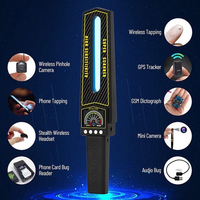 Draagbare RF Bug Detector Scanner voor Privacybescherming 3