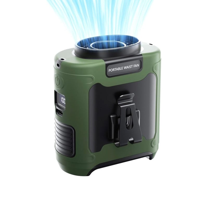 Draagbare Riemventilator met USB Opladen 10