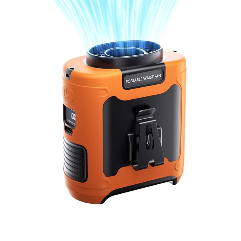 Draagbare Riemventilator met USB Opladen 9