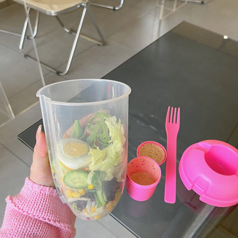 Draagbare Saladecontainer voor onderweg 1