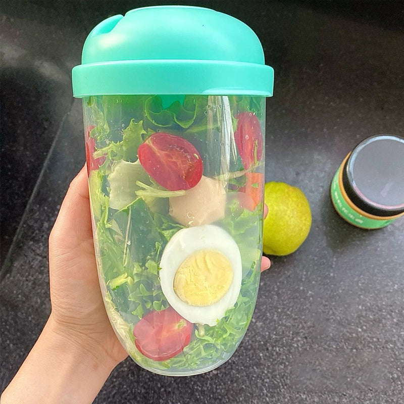 Draagbare Saladecontainer voor onderweg 10