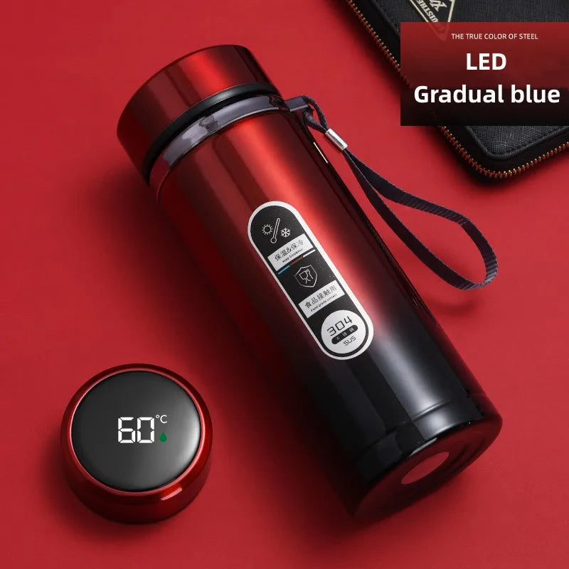 Draagbare Thermoskan met LED Temperatuurdisplay - Thermosfles 1 Liter voor Thee en Koffie 8