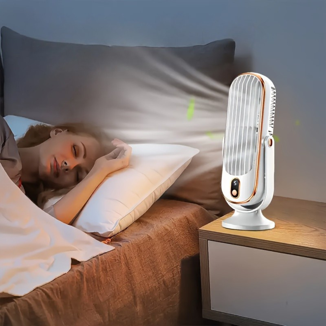 Draagbare Ventilator Dubbele Motor met 720° Rotatie 0